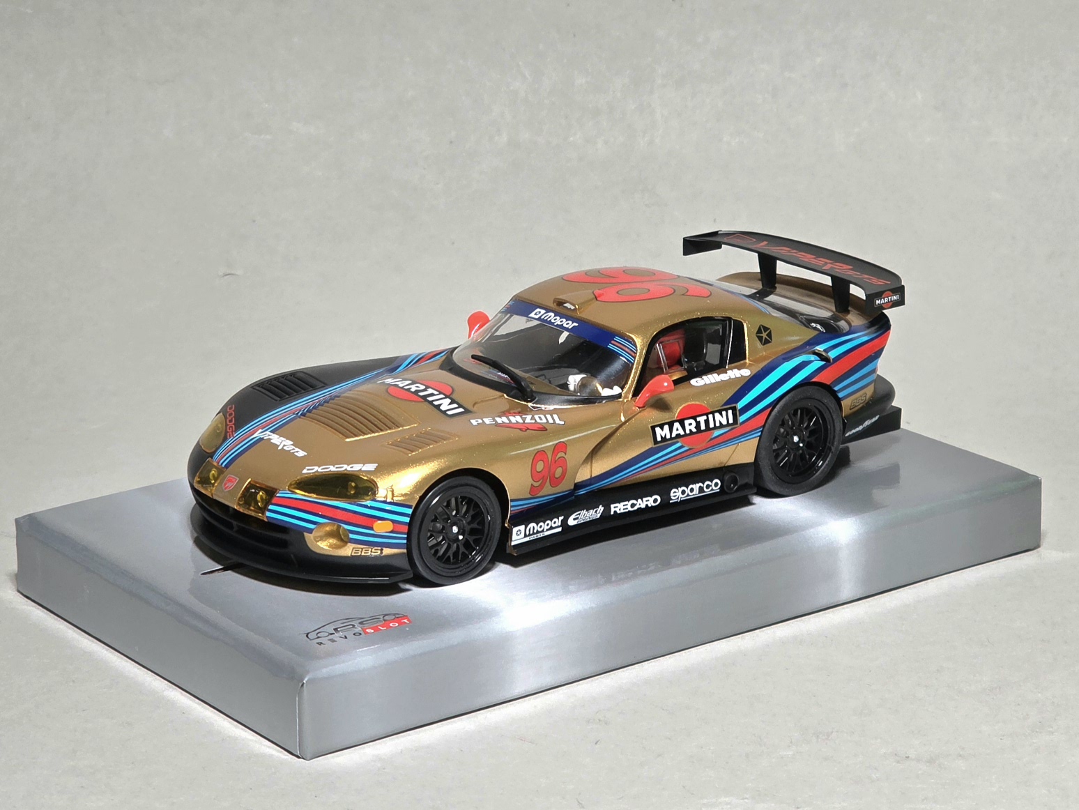 RevoSlot Dodge Viper GTR-S Martini gold Edition  Kopie